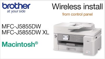 MFCJ5855DW wireless setup from control panel - Macintosh