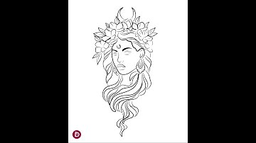 Line Art Using Infinite Painter 🖌️ #shorts