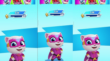 Talking Tom Hero Dash - Angela - 3 x Gameplay Android and IOS