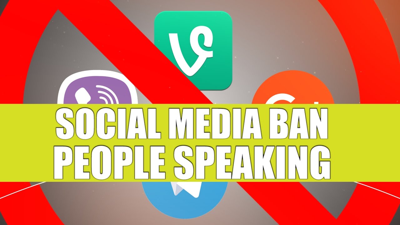 Social Media Ban - People Speaking