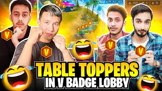 Pro V Badge Youtubers & Esport Legends Vs Tonde Gamer Team in Youtubers' Only Tournament - Free Fire