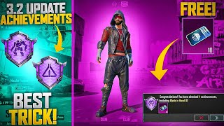 Get Free 60 Achievement Points | 3.2 Update All Achievements | Ace Pilot , Mecha Pioneer |PUBGM