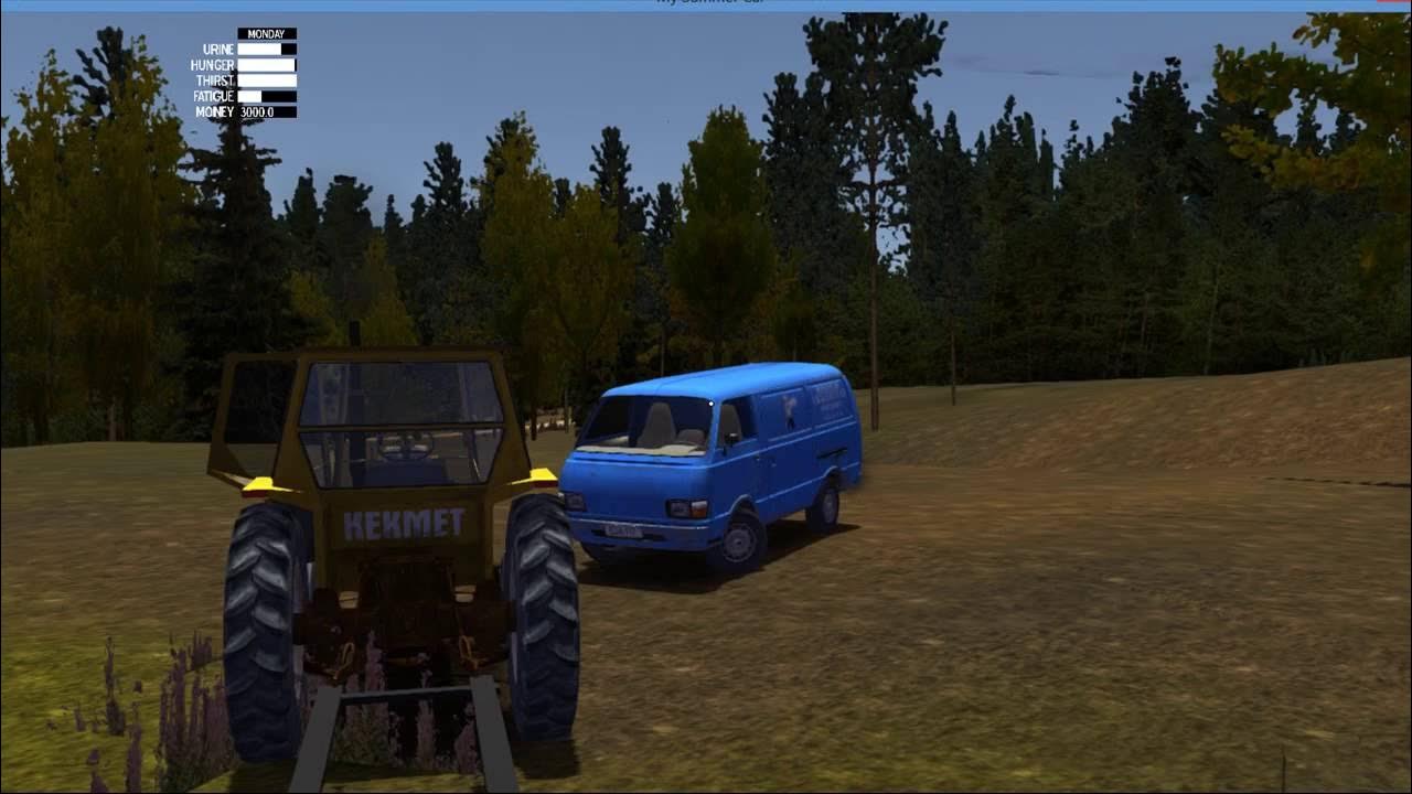 Как завести трактор в my summer car. Трактор my summer car. my summer car гавновоз. my summer car трактор с прицепом. my summer car трактор бак.