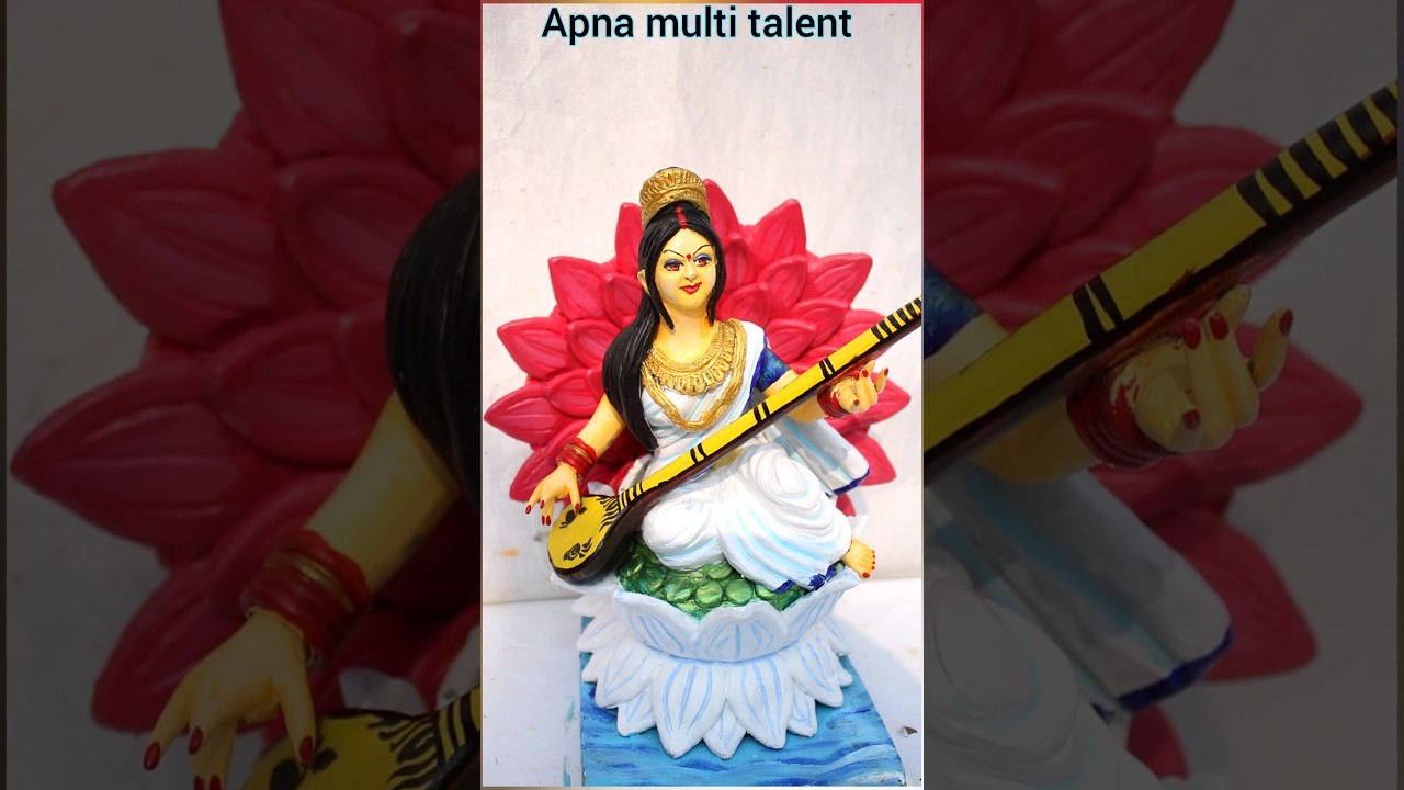 Saraswati murti making 2024 || Small Saraswati mata murti making 