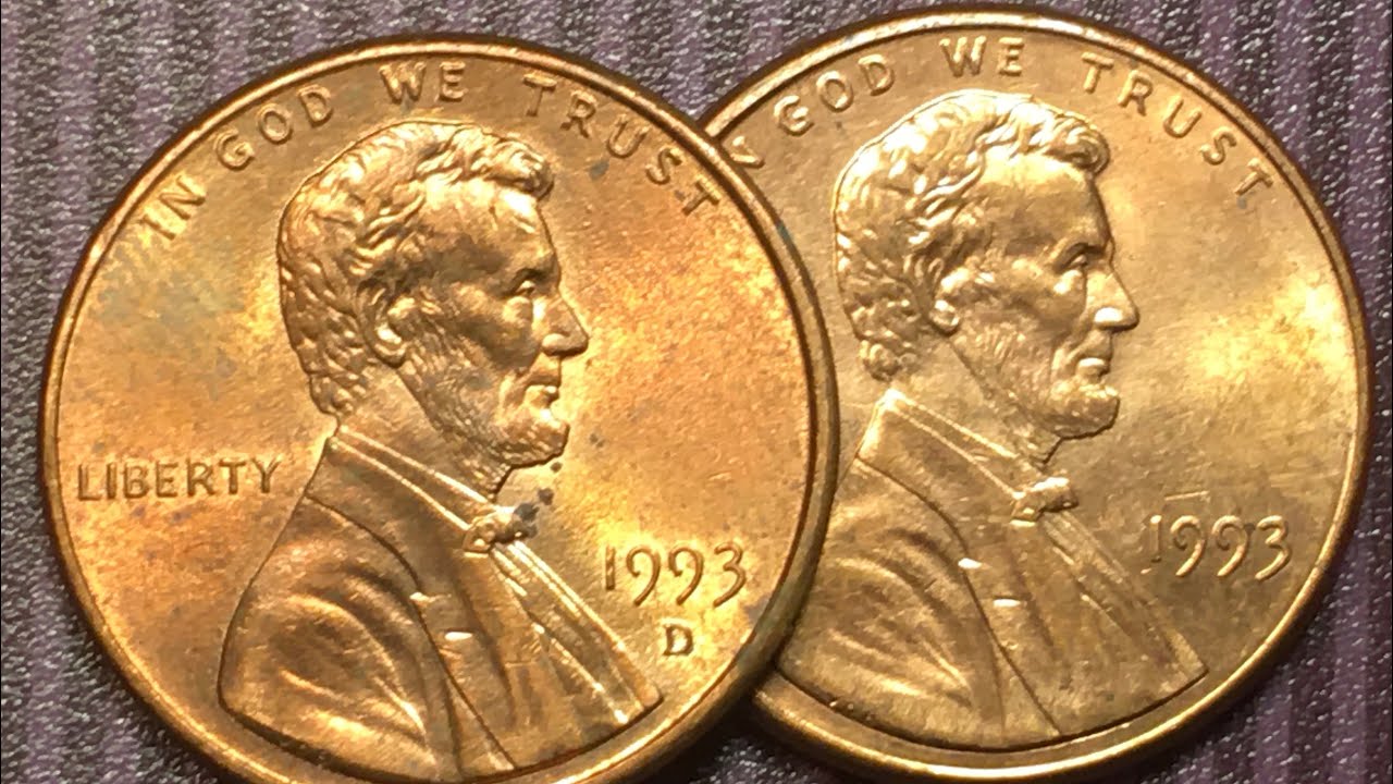 1993 Lincoln Penny United States of America One Cent Coin - Rare