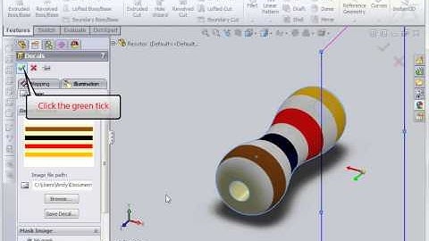 Adding stripes to the resistor