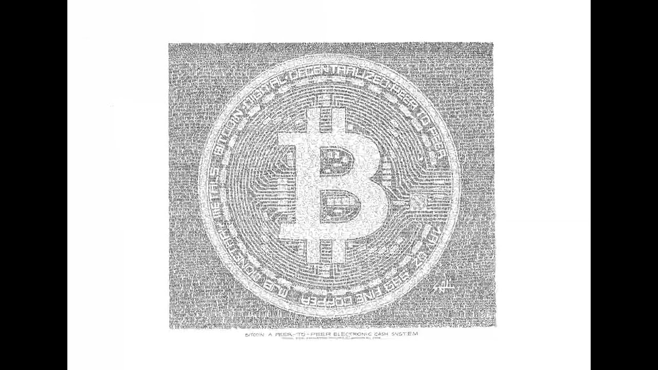 Unique Bitcoin Art - Handwritten Pictures