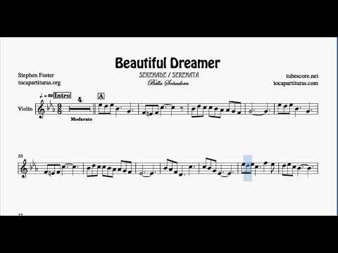 Beautiful Dreamer Sheet Music for Violin