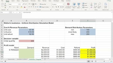How to do Simulation in Excel with a TRIANGULAR Distribution