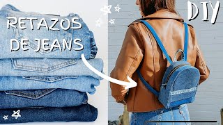 Mini Backpack Tutorial Reutiliza Tus Jeans Moldes Mini Mochila Fácil