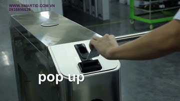 cửa xoay 3 chấu có nuốt thẻ zkteco ts2000 ts1000