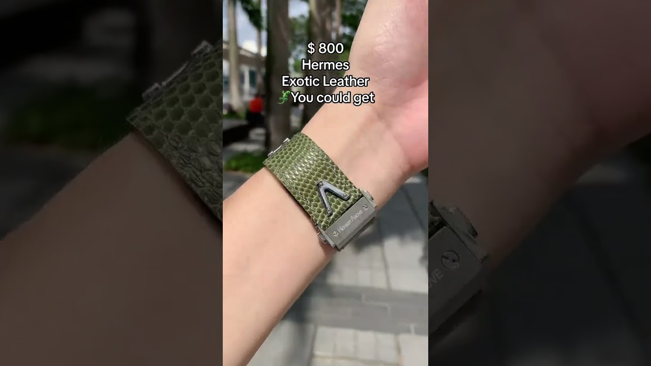 $800 Apple Watch luxury band could offer with Hermes Exotic Lizard leather