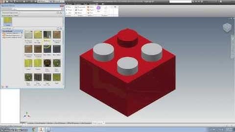 Design Lego using Inventor