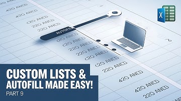Custom Lists in Excel | Autofill Lists in Excel | Excel Tutorial  | Part 9 @TechnicalArrows