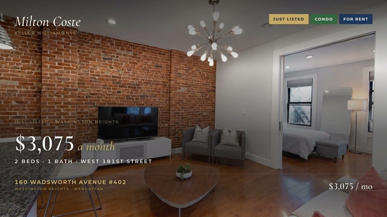 Washington Heights 2 Bedroom Rental Tour: 160 Wadsworth Ave #402, $3,075, No Broker Fee