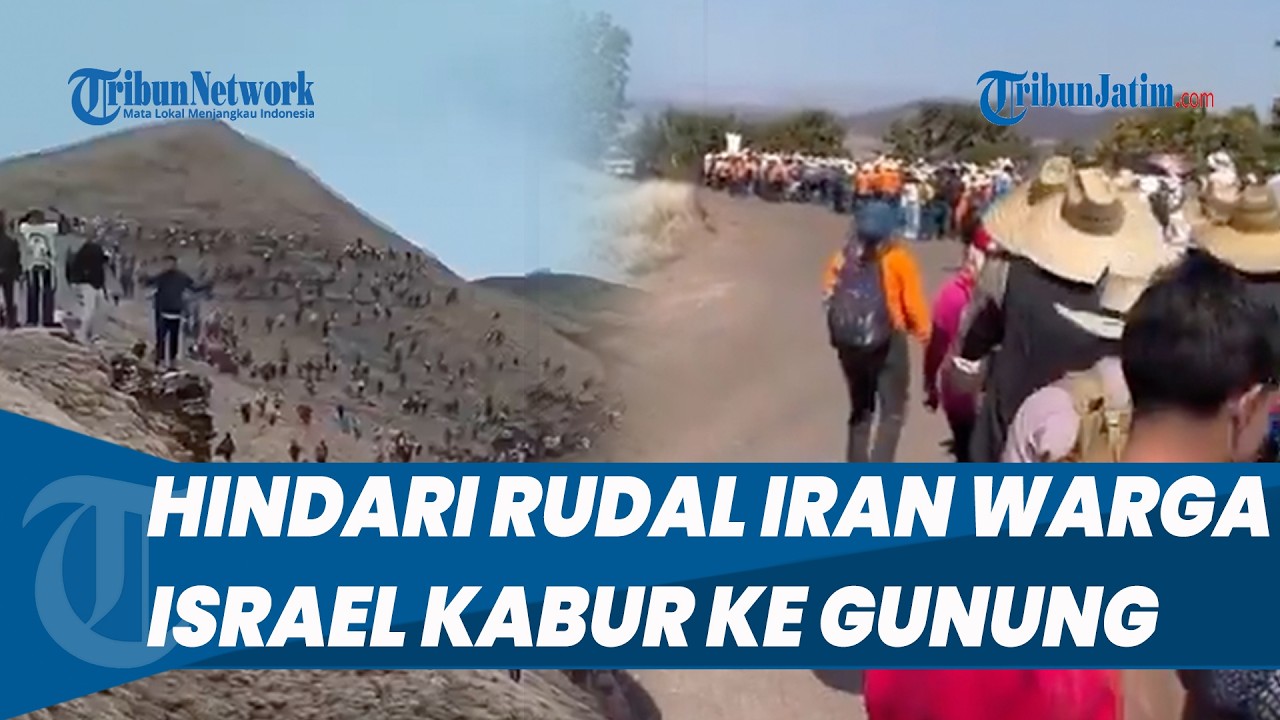Warga Israel Lari ke Pegunungan Hindari Hujan Rudal Iran, Ratusan Orang Eksodus Tinggalkan Kota