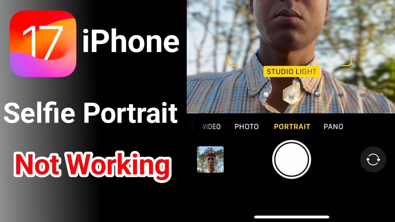 iPhone 14 selfie portrait not working || how to fix iPhone selfie