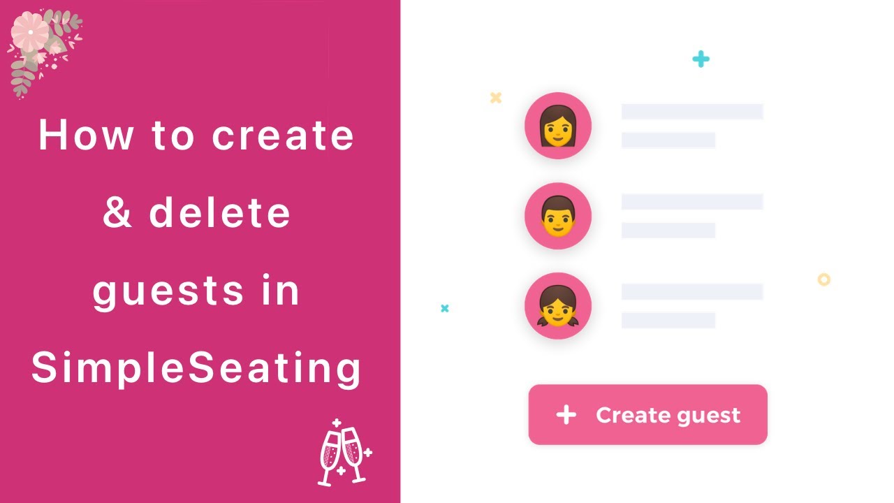 How to create & delete guests in SimpleSeating iOS YouTube