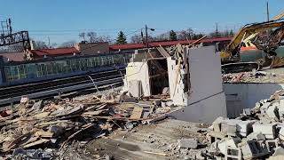 Train station demolition