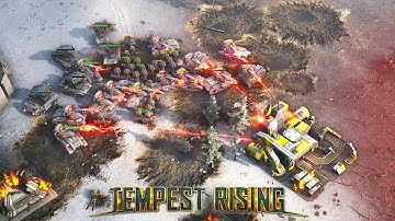 Tempest Rising - DYN vs GDF | 1v1 Skirmish Gameplay | HARDEST DIFFICULTY! [4K]