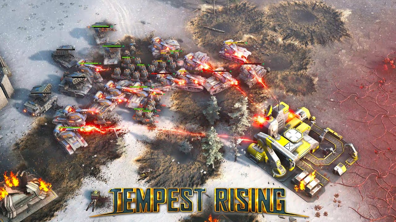 Tempest Rising - DYN vs GDF | 1v1 Skirmish Gameplay | HARDEST DIFFICULTY! [4K]