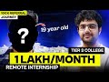 2ndyear collegegoing student got a us remote internshipfull story