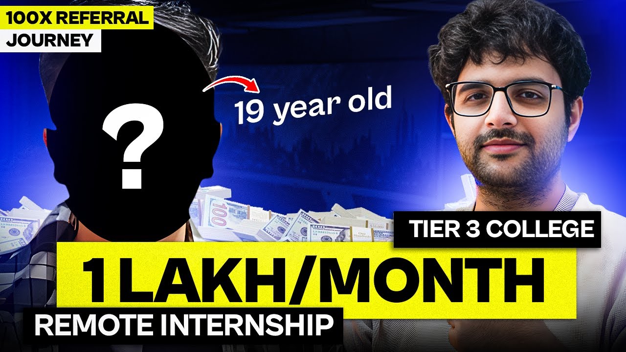 ⁣2nd-year college-going student got a U.S. remote internship—Full story