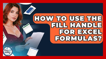 How To Use The Fill Handle For Excel Formulas? - Docs and Sheets Pro