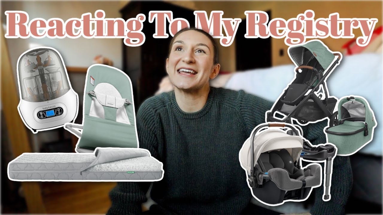 Reacting To My Baby Registry ONE YEAR LATER | Regrets, Favorites, Things I Wish We Added | IVF Baby