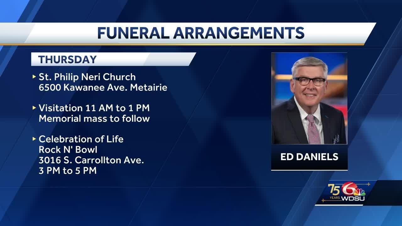 Ed Daniels funeral arrangements announced - YouTube