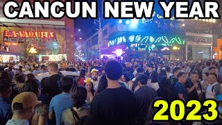 Cancun New Year 2023 Celebration in the Hotel Party Zone MEXICO 🇲🇽