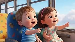 The Magic Rainbow Bus! 🚌🌈 | Fun Kids Nursery Rhymes & Songs
