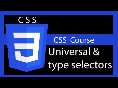 Universal & type selectors  CSS tutorial