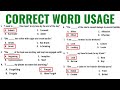 Correct word usage  civil service exam reviewer