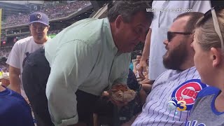 NJ Gov Christie Confronts Cubs Fan At Brewers Game