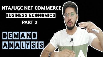 #2 demand analysis | Demand function | NTA/UGC net commerce |