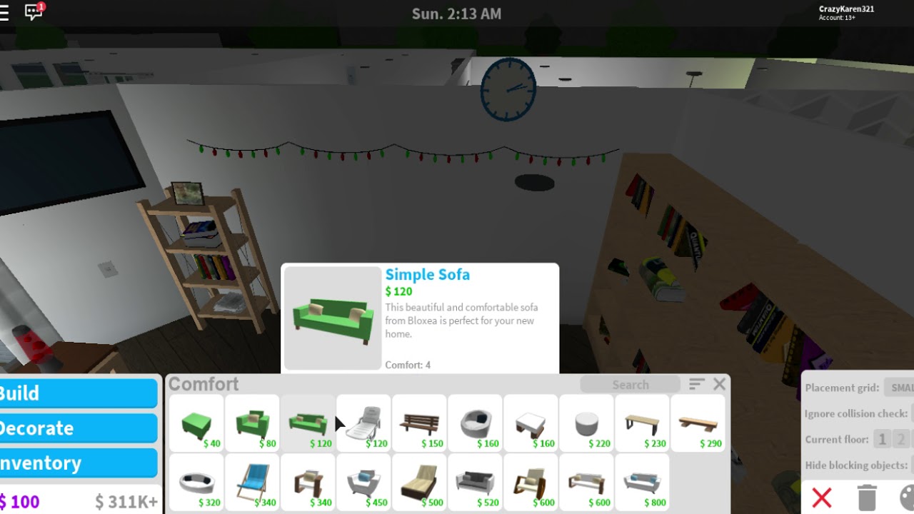 Roblox Bloxburg Inventory