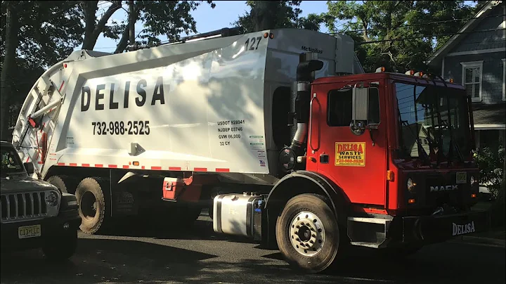 Delisa Waste Services Brand New Mack MRU McNeilus Rear Loader Packing Manual Saturday Beach Garbage