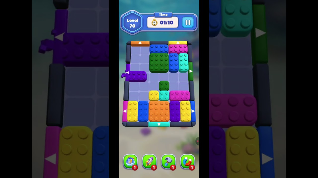Block Away Planet Slide Puzzle Level 70