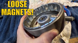 Fix G60 Hub Motor! Loose Magnets Scraping. JBWeld HighHeat