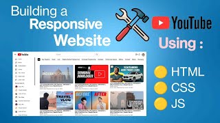 Making YouTube Clone Using HTML, CSS, JAVASCRIPT || Episode 1 || Jugadi Coding.