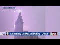 Fox 8 news  terminal tower lightning strike courtesy manning singer