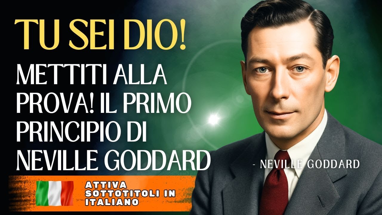 ✨ TU SEI DIO! ✨ METTITI ALLA PROVA! IL PRIMO PRINCIPIO DI NEVILLE GODDARD