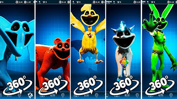 360º VR Big Monsters Smiling Critters Poppy Playtime Chapter 3 Characters FNAF AR Workshop Animation