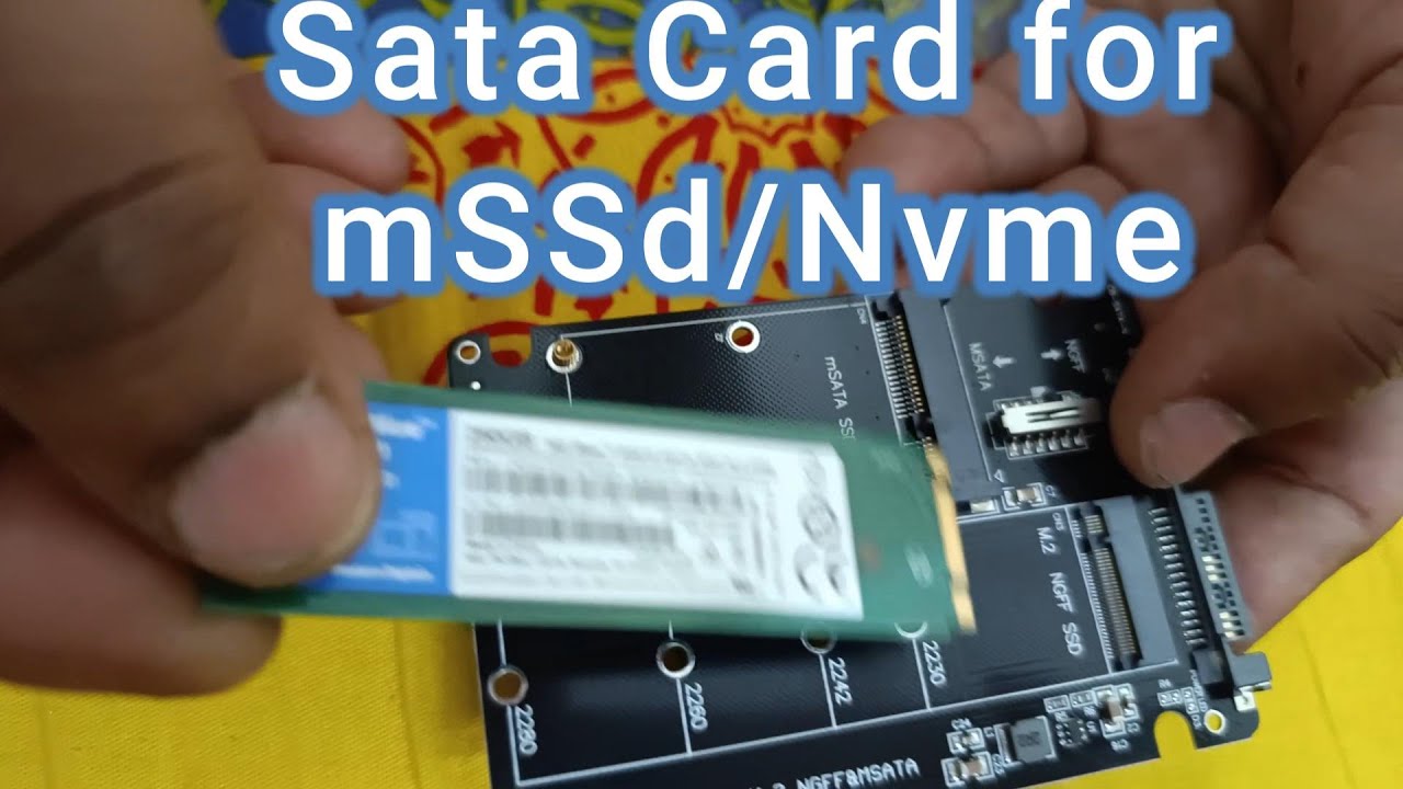 M2 SATA to SATA Adapter for old pc upgradation 