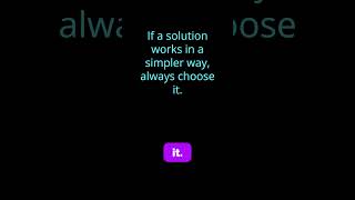 KISS principle