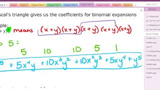 Algebra 2 - Pascal's Triangle