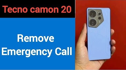 Tecno camon 20 me emergency call Kaise hataye, how to remove emergency call