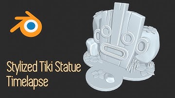 Stylized Tiki Statue - Blender 2.8 - Timelapse & Tips