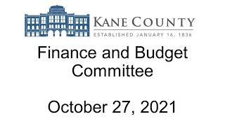 KC Finance Committee October 27 2021